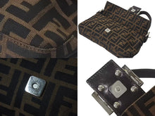 Load image into Gallery viewer, [USED/中古]FENDI フェンディ ショルダーバッグ マンマバケット ブラウン コットンキャンバス レザー シルバー金具 Bランク 中古 4c075977