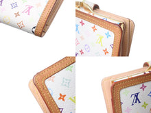 Load image into Gallery viewer, LOUIS VUITTON ルイヴィトン ポルトフォイユヴィエノワ 二つ折り財布 M92987 村上隆 ホワイト モノグラム マルチカラー PVC ヌメ革 ゴールド金具 良品 中古 075995