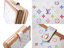 Load image into Gallery viewer, LOUIS VUITTON ルイヴィトン ポルトフォイユヴィエノワ 二つ折り財布 M92987 村上隆 ホワイト モノグラム マルチカラー PVC ヌメ革 ゴールド金具 良品 中古 075995