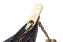 画像をギャラリービューアに読み込む, LOUIS VUITTON ルイヴィトン コインケース キーホルダー キーチャーム M58020 ブラック マルチカラー PVC レザー ゴールド金具 美品 中古 4c075996