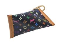 画像をギャラリービューアに読み込む, LOUIS VUITTON ルイヴィトン コインケース キーホルダー キーチャーム M58020 ブラック マルチカラー PVC レザー ゴールド金具 美品 中古 4c075996