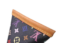 画像をギャラリービューアに読み込む, LOUIS VUITTON ルイヴィトン コインケース キーホルダー キーチャーム M58020 ブラック マルチカラー PVC レザー ゴールド金具 美品 中古 4c075996