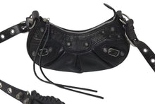 Load image into Gallery viewer, 極美品 BALENCIAGA バレンシアガ LE CAGOLE XS ルカゴール XS ワンショルダーバッグ 671309 レザー ブラック 中古 4c076002
