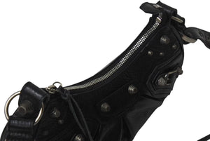 極美品 BALENCIAGA バレンシアガ LE CAGOLE XS ルカゴール XS ワンショルダーバッグ 671309 レザー ブラック 中古 4c076002