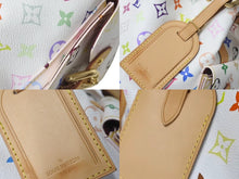 Load image into Gallery viewer, 極美品 LOUIS VUITTON ルイヴィトン プチ ノエ ショルダーバッグ M42229 モノグラム マルチカラー PVC ヌメ革 ホワイト 中古 4c076006