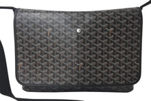 Load image into Gallery viewer, GOYARD ゴヤール カペシアン MM メッセンジャー ショルダーバッグ ゴヤールディンキャンバス シュヴロッシュカーフスキン ブラック 美品 中古 4c076007