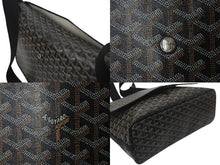 Load image into Gallery viewer, GOYARD ゴヤール カペシアン MM メッセンジャー ショルダーバッグ ゴヤールディンキャンバス シュヴロッシュカーフスキン ブラック 美品 中古 4c076007