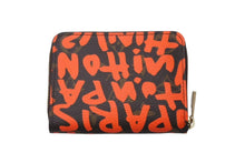 画像をギャラリービューアに読み込む, LOUIS VUITTON ルイヴィトン モノグラム グラフィティ ジッピー コインパース M93708 コインケース ブラウン オレンジ PVC 美品 中古 4c076009