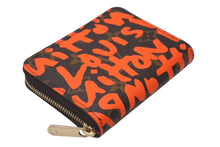画像をギャラリービューアに読み込む, LOUIS VUITTON ルイヴィトン モノグラム グラフィティ ジッピー コインパース M93708 コインケース ブラウン オレンジ PVC 美品 中古 4c076009