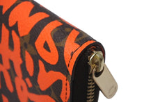 画像をギャラリービューアに読み込む, LOUIS VUITTON ルイヴィトン モノグラム グラフィティ ジッピー コインパース M93708 コインケース ブラウン オレンジ PVC 美品 中古 4c076009