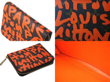 画像をギャラリービューアに読み込む, LOUIS VUITTON ルイヴィトン モノグラム グラフィティ ジッピー コインパース M93708 コインケース ブラウン オレンジ PVC 美品 中古 4c076009