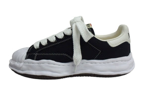 新品未使用 Maison MIHARA YASUHIRO メゾン ミハラヤスヒロ BLAKEY ブレイキー スニーカー ブラック ホワイト キャンバス ラバー A08FW735 サイズ39 中古 4c076012