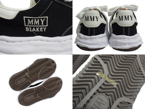 新品未使用 Maison MIHARA YASUHIRO メゾン ミハラヤスヒロ BLAKEY ブレイキー スニーカー ブラック ホワイト キャンバス ラバー A08FW735 サイズ39 中古 4c076012