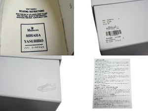 新品未使用 Maison MIHARA YASUHIRO メゾン ミハラヤスヒロ BLAKEY ブレイキー スニーカー ブラック ホワイト キャンバス ラバー A08FW735 サイズ39 中古 4c076012