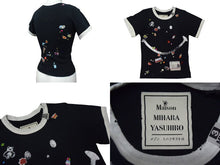 画像をギャラリービューアに読み込む, 未使用 Maison MIHARA YASUHIRO メゾンミハラヤスヒロ スマイリーフェイス半袖Tシャツ B14TS602 サイズ36 ブラック 中古 4c076022 