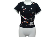 Load image into Gallery viewer, 新品未使用 Maison MIHARA YASUHIRO メゾンミハラヤスヒロ スマイリーフェイス 半袖Tシャツ B14TS602 サイズ36 ブラック 中古 4c076023
