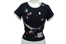 Load image into Gallery viewer, 新品未使用 Maison MIHARA YASUHIRO メゾンミハラヤスヒロ スマイリーフェイス 半袖Tシャツ B14TS602 サイズ36 ブラック 中古 4c076023