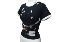 Load image into Gallery viewer, 新品未使用 Maison MIHARA YASUHIRO メゾンミハラヤスヒロ スマイリーフェイス 半袖Tシャツ B14TS602 サイズ36 ブラック 中古 4c076023