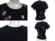 Load image into Gallery viewer, 新品未使用 Maison MIHARA YASUHIRO メゾンミハラヤスヒロ スマイリーフェイス 半袖Tシャツ B14TS602 サイズ36 ブラック 中古 4c076023