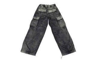 新品未使用 Maison MIHARA YASUHIRO メゾンミハラヤスヒロ サテンカーゴパンツ K14PT361 サイズ36 ブラック グレー 中古 4c076026