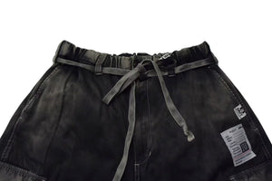 新品未使用 Maison MIHARA YASUHIRO メゾンミハラヤスヒロ サテンカーゴパンツ K14PT361 サイズ36 ブラック グレー 中古 4c076026