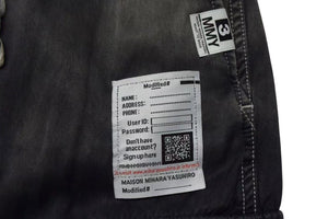 新品未使用 Maison MIHARA YASUHIRO メゾンミハラヤスヒロ サテンカーゴパンツ K14PT361 サイズ36 ブラック グレー 中古 4c076026