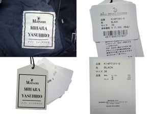 新品未使用 Maison MIHARA YASUHIRO メゾンミハラヤスヒロ サテンカーゴパンツ K14PT361 サイズ36 ブラック グレー 中古 4c076026