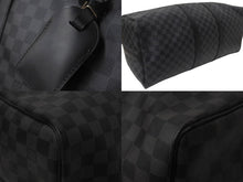 Load image into Gallery viewer, LOUIS VUITTON ルイヴィトン キーポル バンドリエール55 ボストンバッグ N41413 ダミエグラフィット ブラック 美品 中古 4c076029