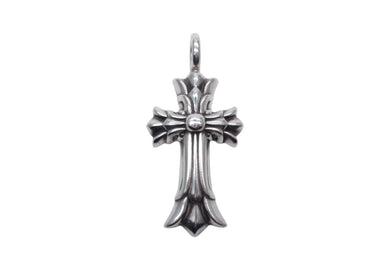 CHROME HEARTS クロムハーツ ダブルCHクロス チャーム ペンダント 2011/.925刻印 重量約5.1g シルバ−925 美品 中古 4c076032