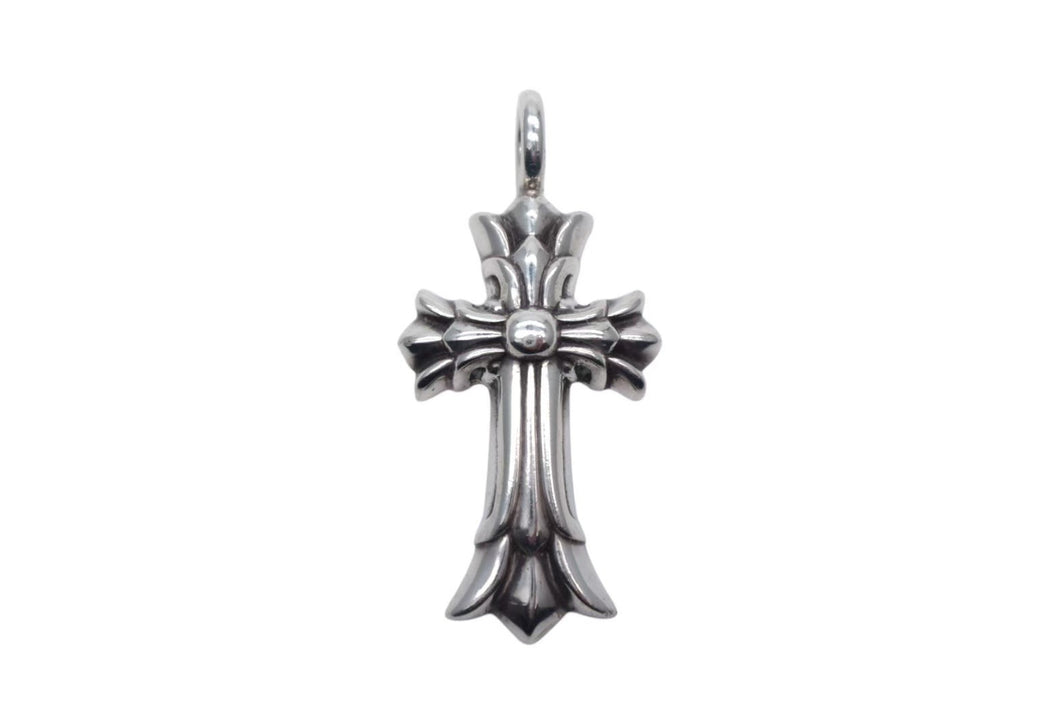 CHROME HEARTS クロムハーツ ダブルCHクロス チャーム ペンダント 2011/.925刻印 重量約5.1g シルバ−925 美品 中古 4c076032