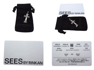 CHROME HEARTS クロムハーツ ダブルCHクロス チャーム ペンダント 2011/.925刻印 重量約5.1g シルバ−925 美品 中古 4c076032