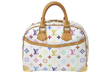 LOUIS VUITTON ルイヴィトン ハンドバッグ トゥルーヴィル モノグラム ホワイト マルチカラー M92663 ゴールド金具 美品 中古 4c076034