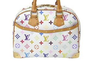 LOUIS VUITTON ルイヴィトン ハンドバッグ トゥルーヴィル モノグラム ホワイト マルチカラー M92663 ゴールド金具 美品 中古 4c076034