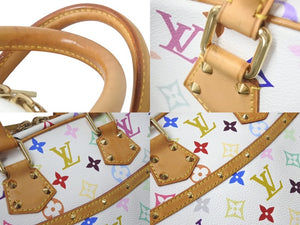 LOUIS VUITTON ルイヴィトン ハンドバッグ トゥルーヴィル モノグラム ホワイト マルチカラー M92663 ゴールド金具 美品 中古 4c076034