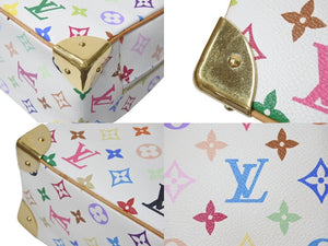 LOUIS VUITTON ルイヴィトン ハンドバッグ トゥルーヴィル モノグラム ホワイト マルチカラー M92663 ゴールド金具 美品 中古 4c076034