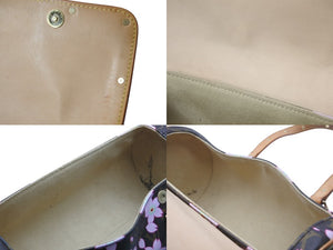 LOUIS VUITTON ルイヴィトン モノグラム チェリーブロッサム パピヨン ハンドバッグ ブラウン 村上隆 フラワー M92009 美品 中古 4c076036