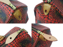 Load image into Gallery viewer, LOUIS VUITTON ルイヴィトン スピーディ30 ハンドバッグ M40693 モノグラム パンプキンドット 草間彌生 レッド 良品 中古 4c076037