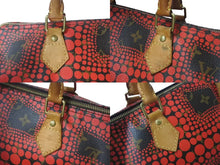 Load image into Gallery viewer, LOUIS VUITTON ルイヴィトン スピーディ30 ハンドバッグ M40693 モノグラム パンプキンドット 草間彌生 レッド 良品 中古 4c076037