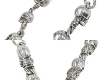 Load image into Gallery viewer, CHROME HEARTS クロムハーツ FOTI ラージ 2クリップファンシー ウォレットチェーン 重量約814g 全長約60cm シルバー925 美品 中古 4c076038