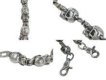 Load image into Gallery viewer, CHROME HEARTS クロムハーツ FOTI ラージ 2クリップファンシー ウォレットチェーン 重量約814g 全長約60cm シルバー925 美品 中古 4c076038