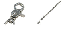 Load image into Gallery viewer, CHROME HEARTS クロムハーツ FOTI ラージ 2クリップファンシー ウォレットチェーン 重量約814g 全長約60cm シルバー925 美品 中古 4c076038