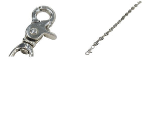CHROME HEARTS クロムハーツ FOTI ラージ 2クリップファンシー ウォレットチェーン 重量約814g 全長約60cm シルバー925 美品 中古 4c076038