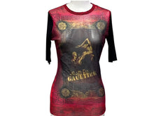 Load image into Gallery viewer, JEAN PAUL GAULTIER ジャンポールゴルチエ パワーネット 半袖Ｔシャツ レッド ナイロン サイズ 40 中古 4c076041