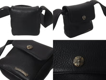 Load image into Gallery viewer, 極美品 CHROME HEARTS クロムハーツ HOTPOT CH PLUS ホットポット クロスボール ブラック レザー ショルダーバッグ 中古 4c076042