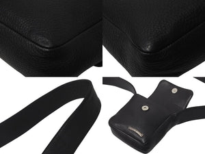 極美品 CHROME HEARTS クロムハーツ HOTPOT CH PLUS ホットポット クロスボール ブラック レザー ショルダーバッグ 中古 4c076042