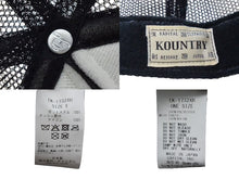 画像をギャラリービューアに読み込む, 未使用 KAPITAL キャピタル キャップ DENIM REPAIR SERVICEpt トラックキャップ ポリエステル ナイロン 黒 黄色 中古 4c076043 