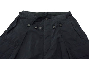 未使用 KAPITAL キャピタル リップストップジャンボカーゴパンツ サイズ3 ブラック コットン ナイロン 中古 4c076044 