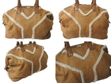 Load image into Gallery viewer, YVES SAINT LAURENT イヴサンローラン イージー ボストンバッグ ムートン ブラウン 208314・213317 良品 中古 4c076054