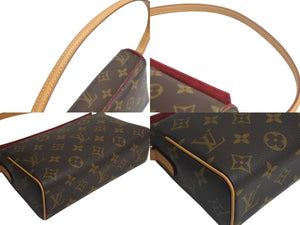 極美品 LOUIS VUITTON ルイヴィトン ハンドバッグ レシタル モノグラムキャンバス M51900 ゴールド金具 ブラウン 中古 4c076069