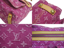 Load image into Gallery viewer, 極美品 LOUIS VUITTON ルイヴィトン バギーPM ワンショルダーバッグ M95212 モノグラム デニム レザー ピンク 中古 4c076070